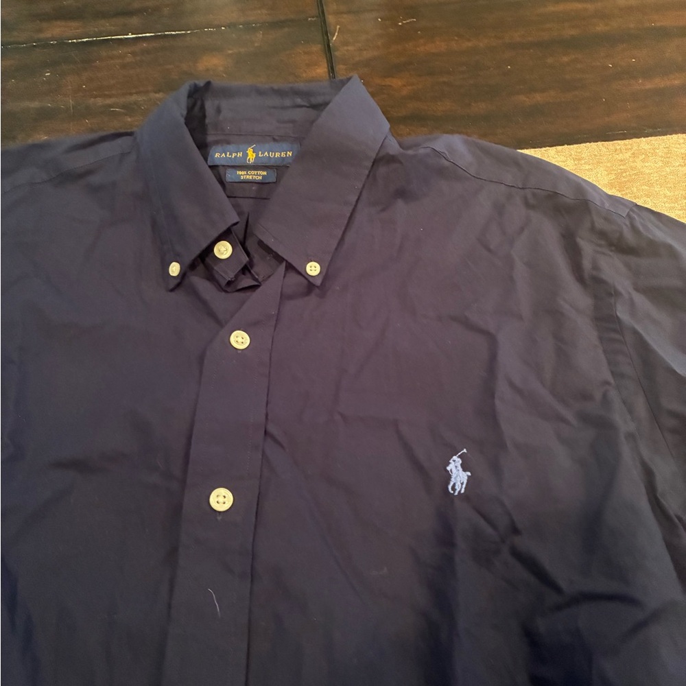 Ralph Lauren Blue Casual Button Down Shirt